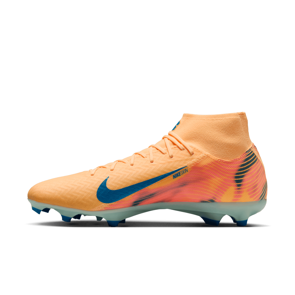 Nike Mercurial Superfly 10 Academy "Kylian Mbappé" FG -Melon Tint/neo Turq-igloo product image 2, provided for visual