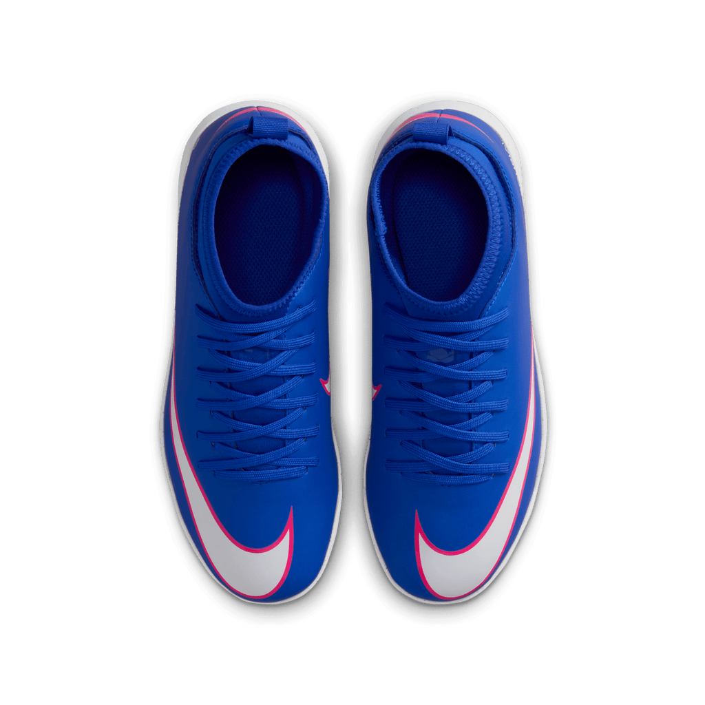 Nike Jr. Mercurial Superfly 10 Club TF- Racer Blue/White product image 5, provided for visual reference and product detail