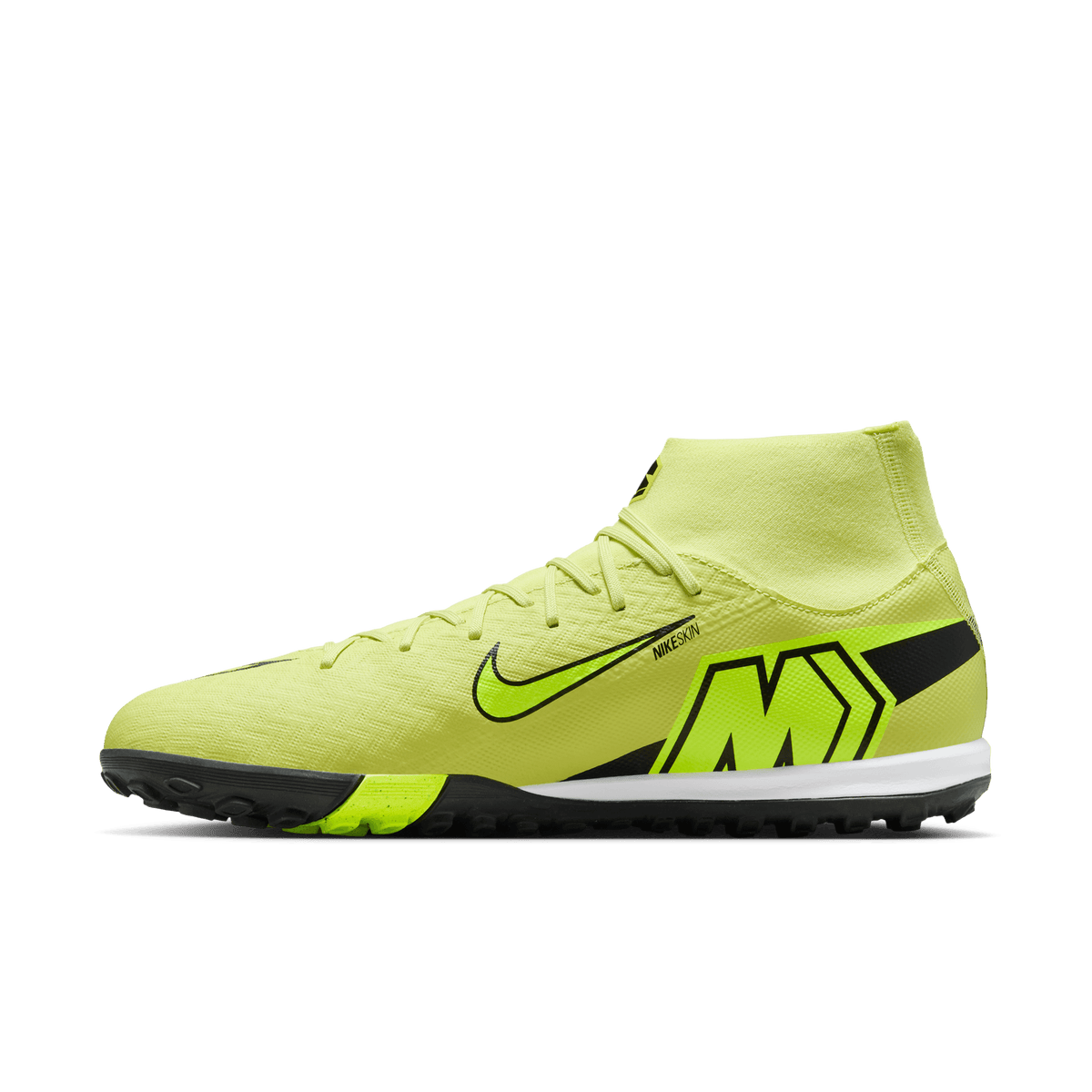 Nike Mercurial Superfly 10 Academy TF -limelight/volt-hyper crimson product image 5, provided for visual reference and