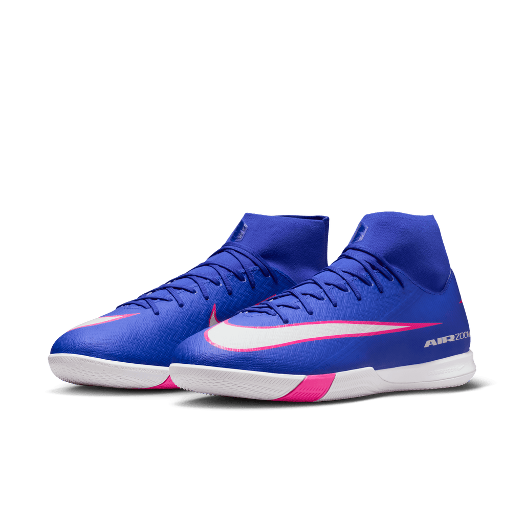 Nike Mercurial Superfly 10 Academy IC - Racer Blue/White product image 3, provided for visual reference and product detail