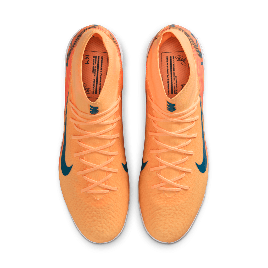Nike Mercurial Superfly 10 Academy "Kylian Mbappé" IC -Melon Tint/Neo Turq-igloo product image 3, provided for visual