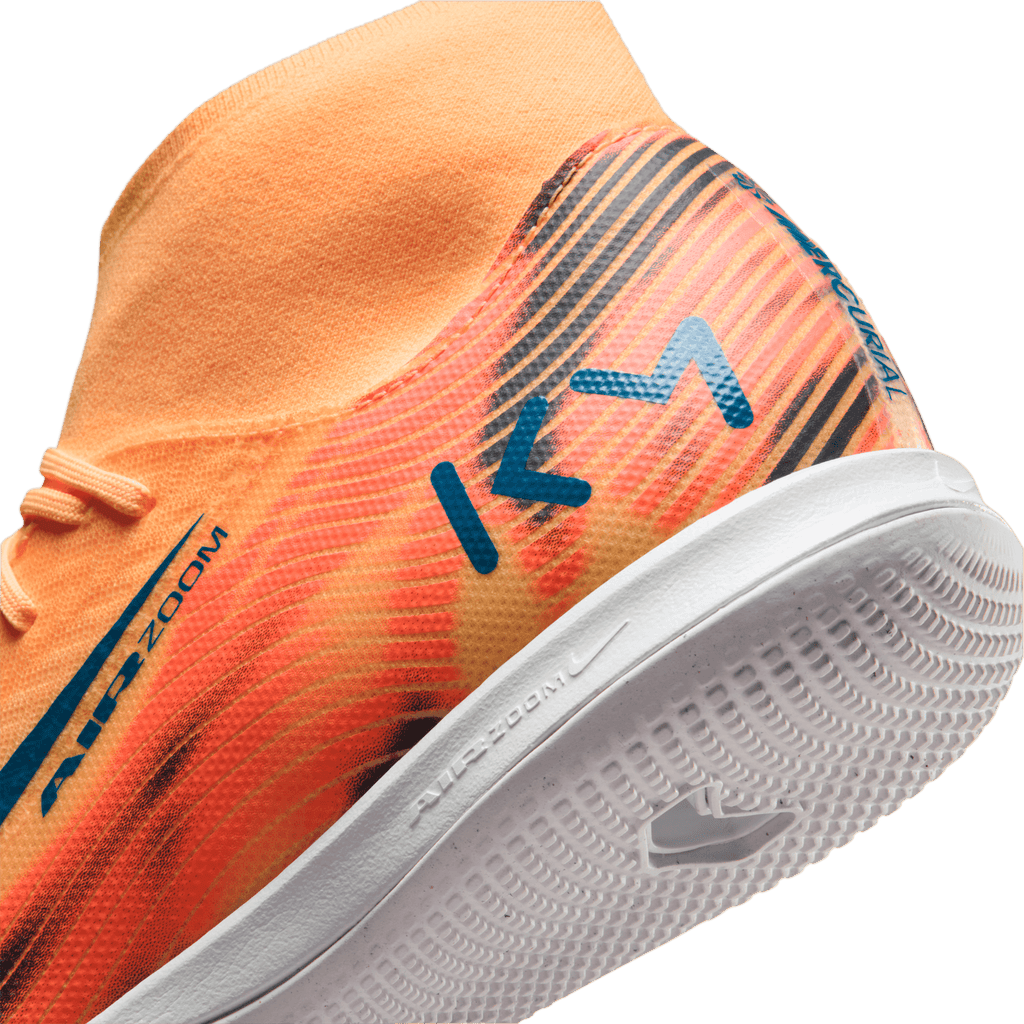 Nike Mercurial Superfly 10 Academy "Kylian Mbappé" IC -Melon Tint/Neo Turq-igloo product image 6, provided for visual