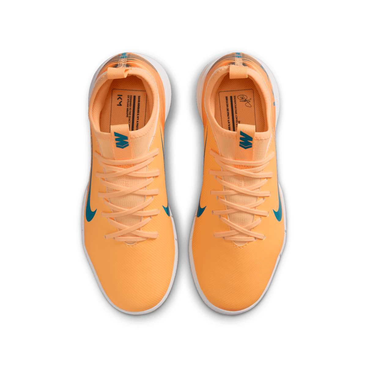 Nike Jr. Mercurial Vapor 16 Academy "Kylian Mbappé" TF -Melon Tint/neo Turq-igloo product image 4, provided for visual