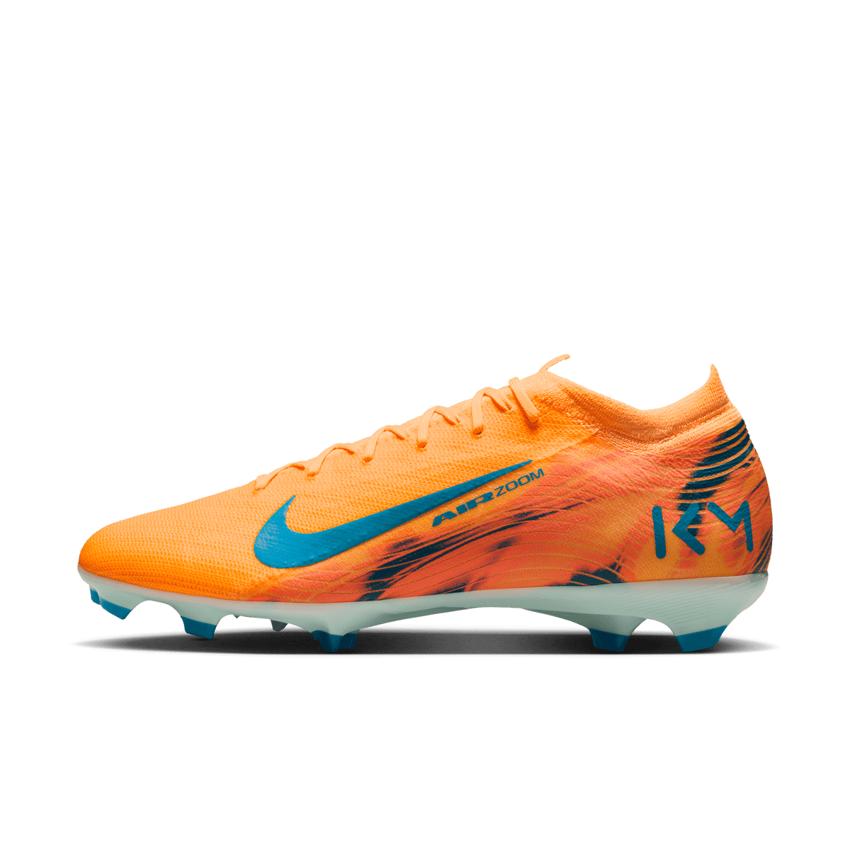 Nike Mercurial Vapor 16 Pro "Kylian Mbappé" FG -Melon Tint/Neo Turq-igloo product image 2, provided for visual reference and