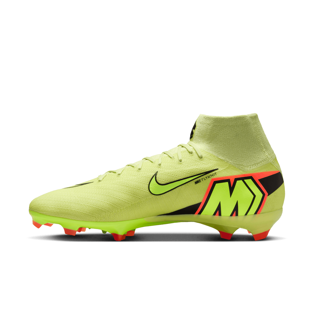 Nike Youth Mercurial Superfly 10 Pro FG High-Top Soccer Cleats-Limelight/volt-hyper Crimson product image 2, provided for