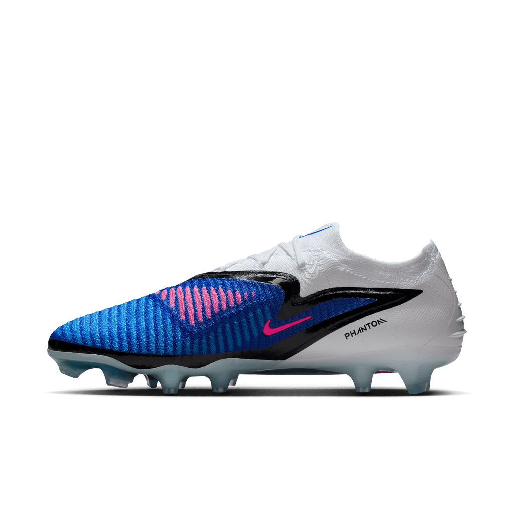 Nike Phantom 6 Low Elite FG-Racer Blue/pink Blast-white product image 2, provided for visual reference and product detail