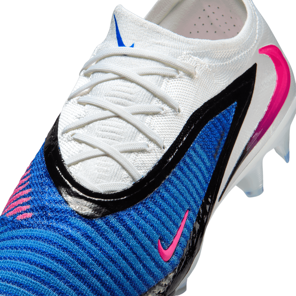 Nike Phantom 6 Low Elite FG-Racer Blue/pink Blast-white product image 5, provided for visual reference and product detail