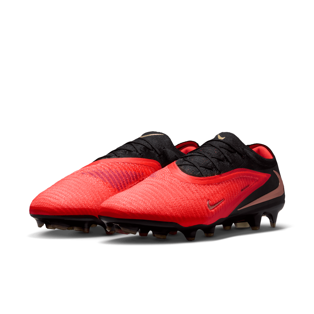 Nike Phantom Youth 6 Low Elite FG - BRIGHT CRIMSON/BLUR-BLACK product image 4, provided for visual reference and product
