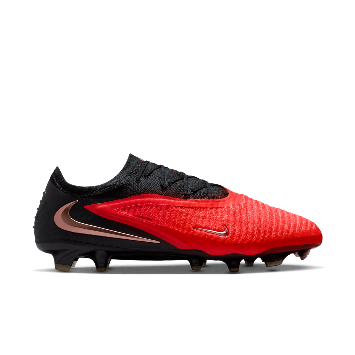 Nike Phantom Youth 6 Low Elite FG - BRIGHT CRIMSON/BLUR-BLACK product image 1, provided for visual reference and product