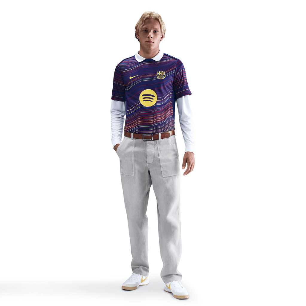 Nike FC Barcelona Academy Pro Dri-FIT Soccer Pre-Match Top Jersey product image 3, provided for visual reference and product