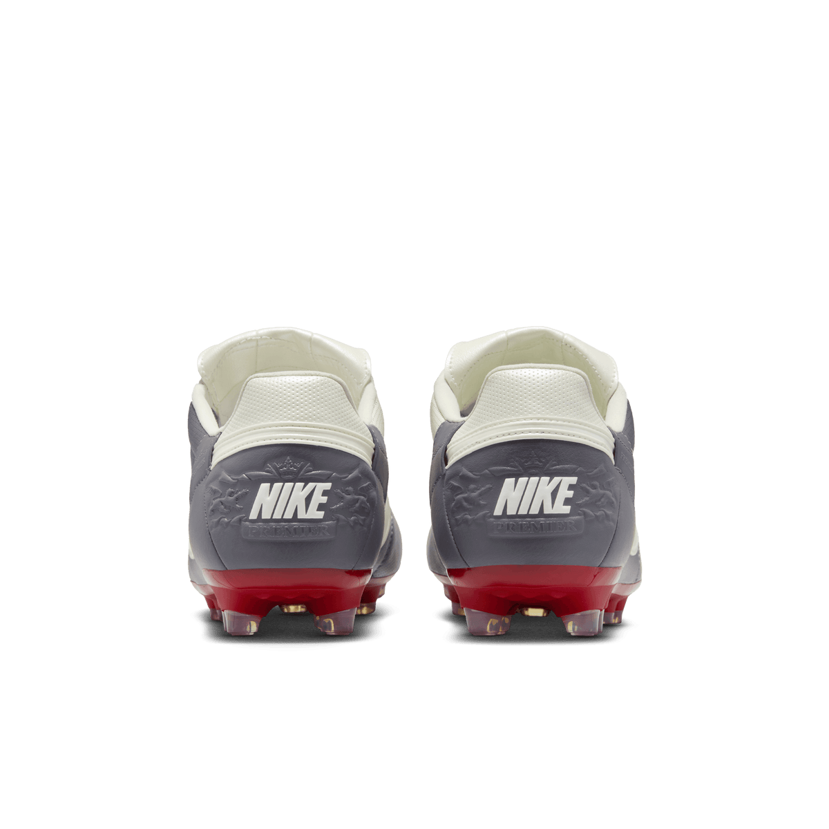 Nike Premier 3 FG- Lt Graphite/mtlc Summit Wht/arsity Red product image 3, provided for visual reference and product detail