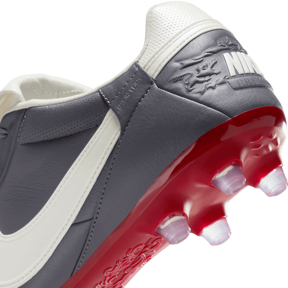 Nike Premier 3 FG- Lt Graphite/mtlc Summit Wht/arsity Red product image 6, provided for visual reference and product detail
