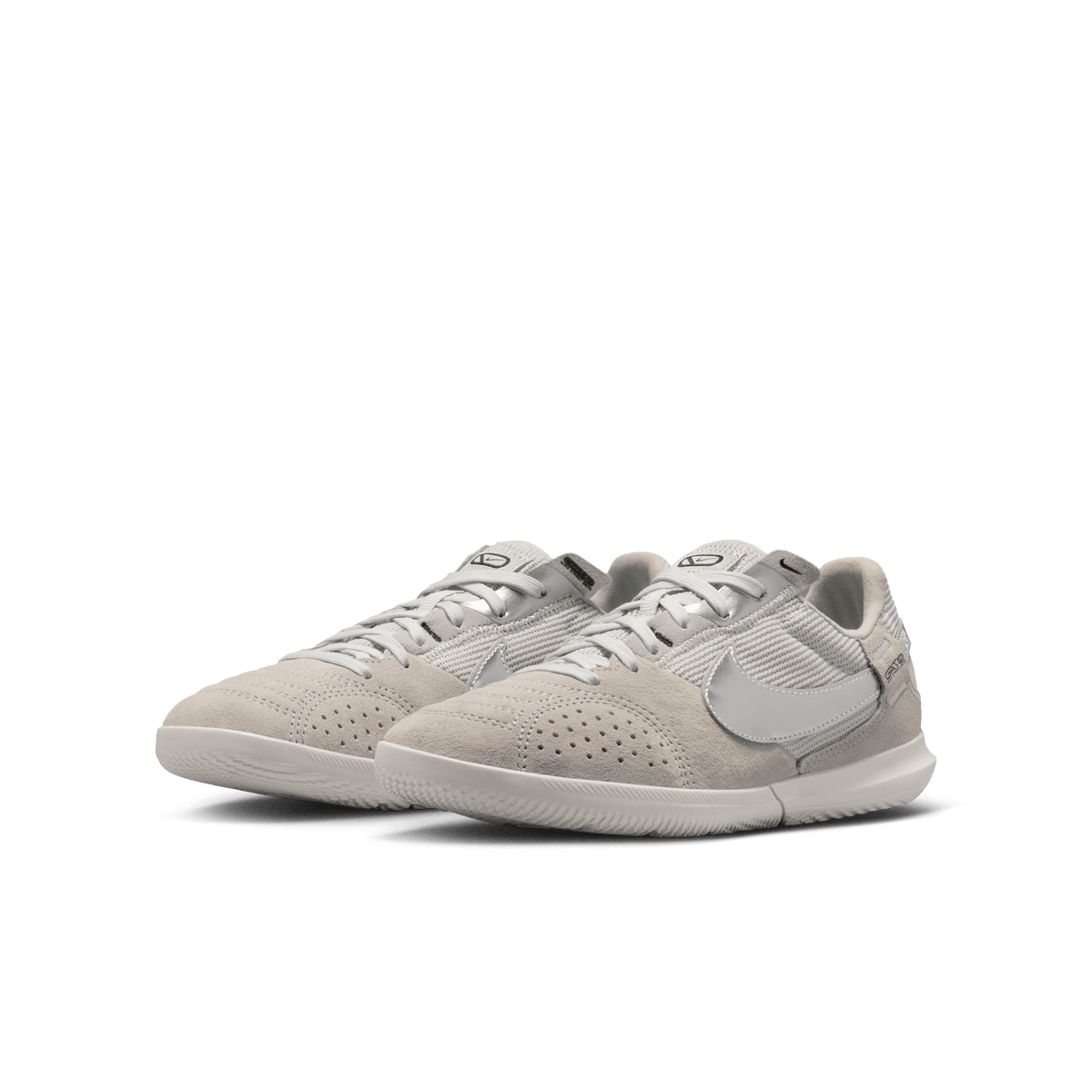 Nike Jr. Streetgato Little/Big Kids' Soccer Shoes-LT SMOKE GREY/METALLIC SILVER product image 3, provided for visual