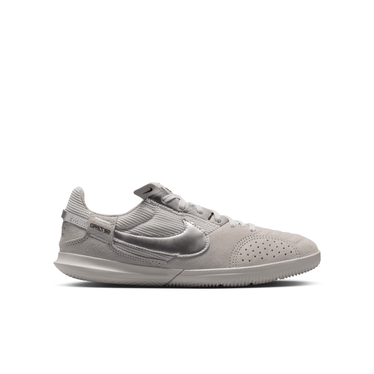 Nike Jr. Streetgato Little/Big Kids' Soccer Shoes-LT SMOKE GREY/METALLIC SILVER product image 1, provided for visual