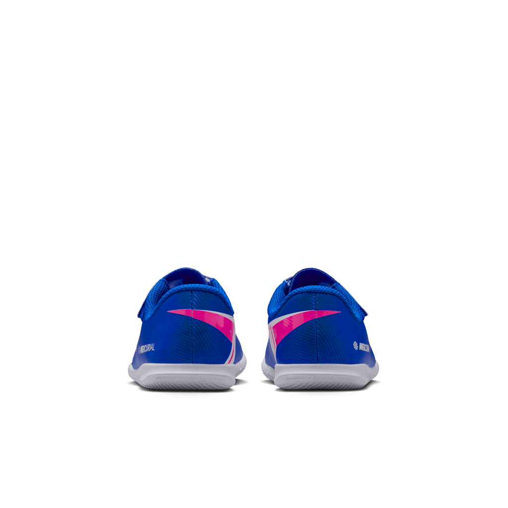 Nike Jr. Mercurial Vapor 16 Club Little Kids' IC Low-Top Soccer Shoes-Racer Blue/white product image 5, provided for visual