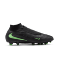 Nike Phantom 6 High Pro Firm-Ground Soccer Cleats- Black/Black/Illusion Green product image 1, provided for visual reference