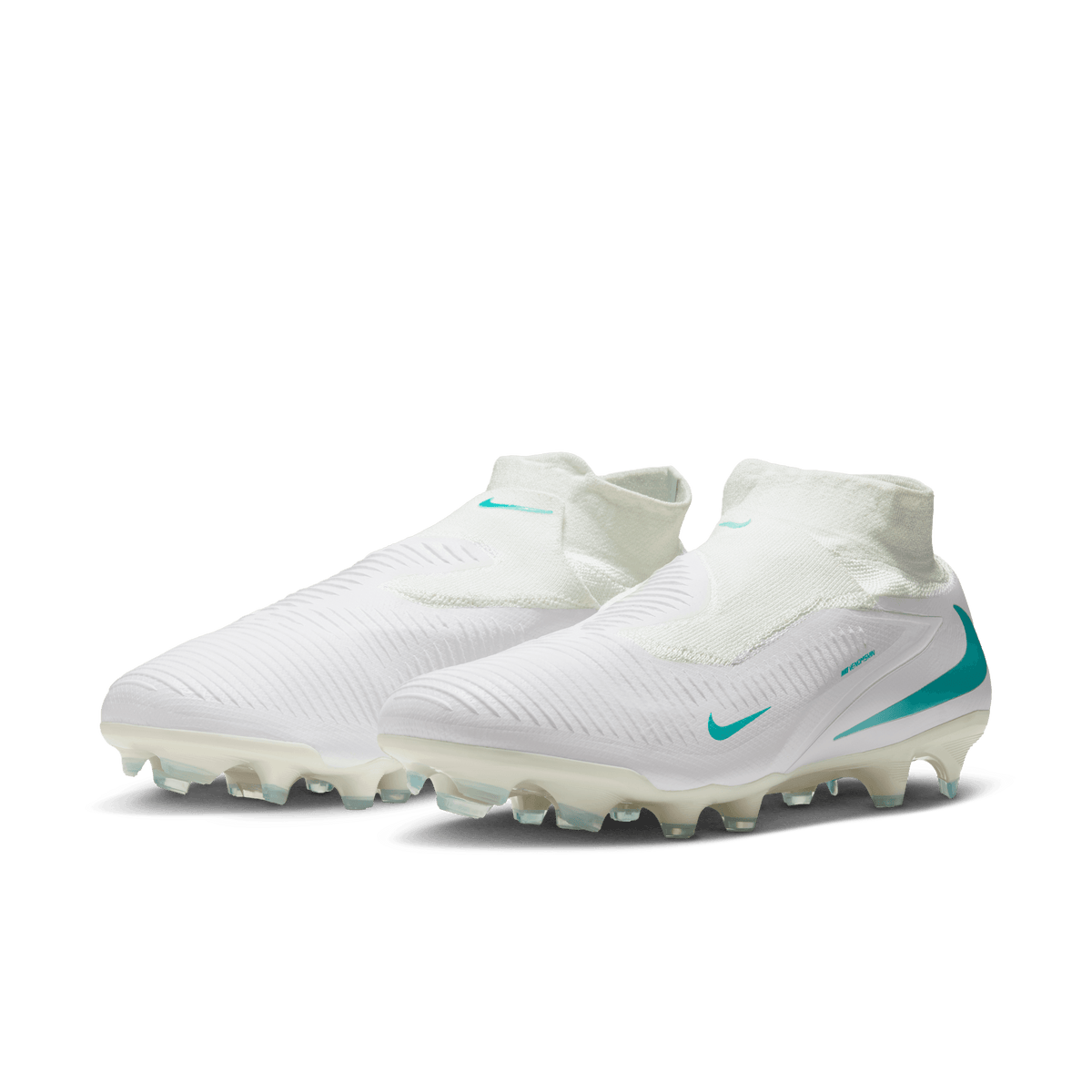 Nike Youth Phantom 6 High Pro Firm-WHITE/DUSTY CACTUS-WHITE product image 3, provided for visual reference and product