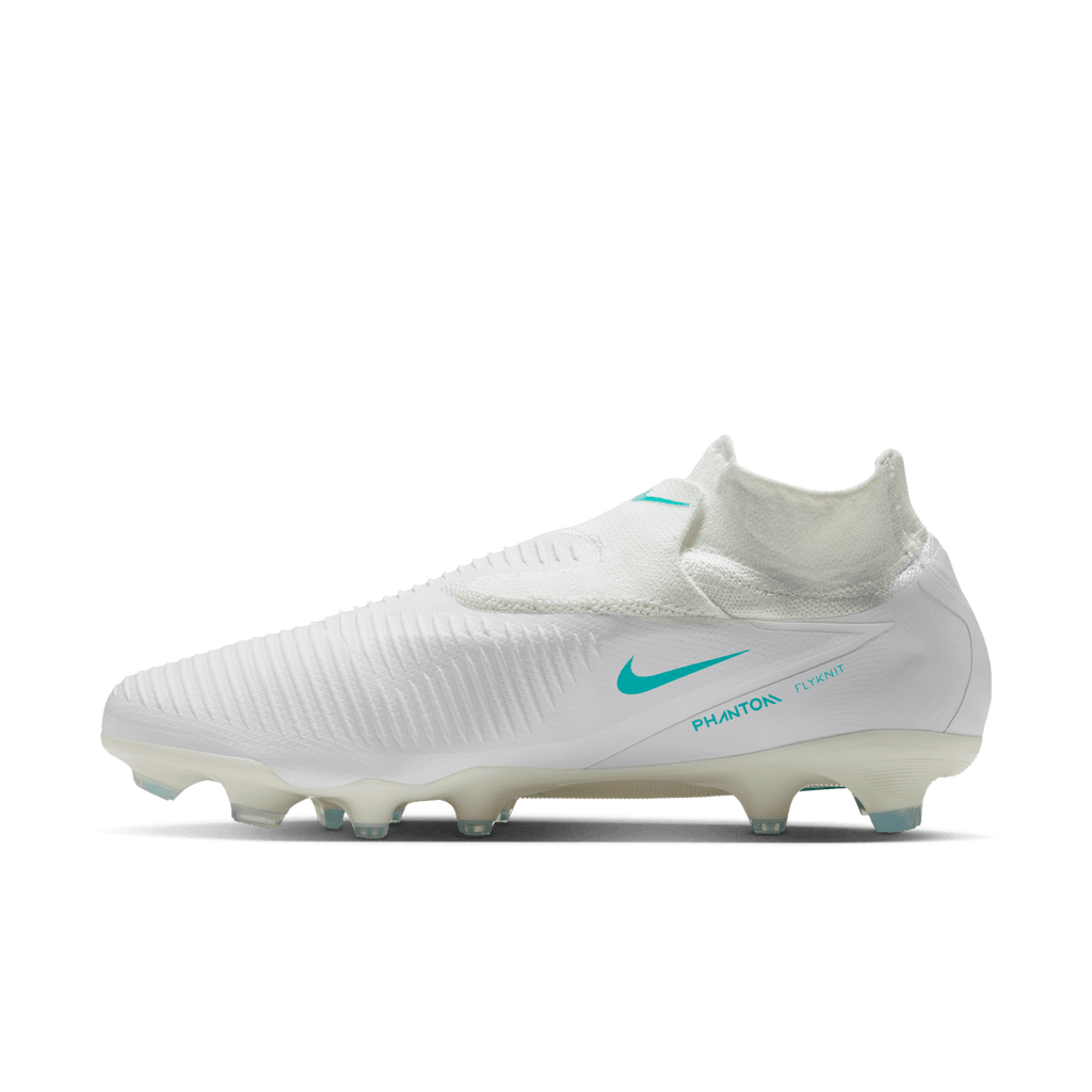 Nike Youth Phantom 6 High Pro Firm-WHITE/DUSTY CACTUS-WHITE product image 2, provided for visual reference and product
