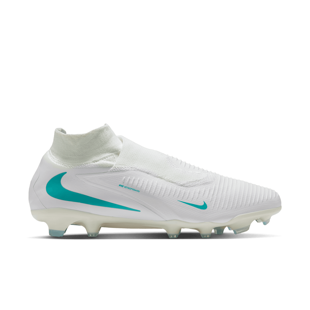 Nike Phantom 6 High Pro Firm-Ground Soccer Cleats-WHITE/DUSTY CACTUS-WHITE product image 1, provided for visual reference