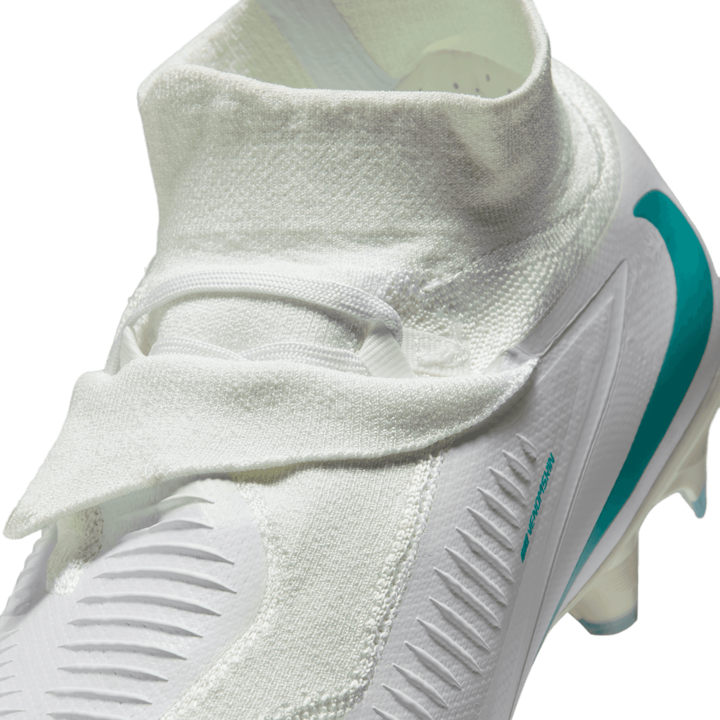 Nike Phantom 6 High Pro Firm-Ground Soccer Cleats-WHITE/DUSTY CACTUS-WHITE product image 4, provided for visual reference