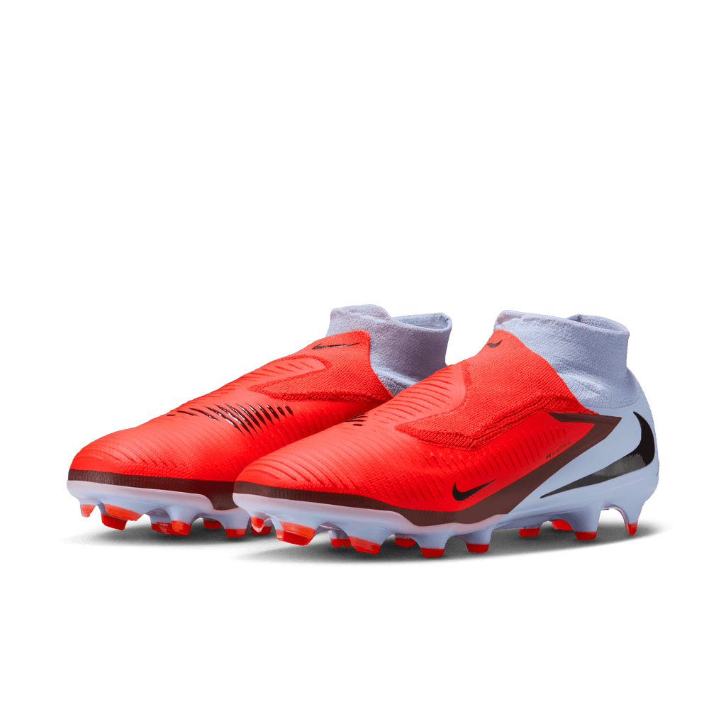 Nike Youth Phantom 6 High Pro Firm-Ground Soccer Cleats-Royal Tint/bright Crimson product image 3, provided for visual
