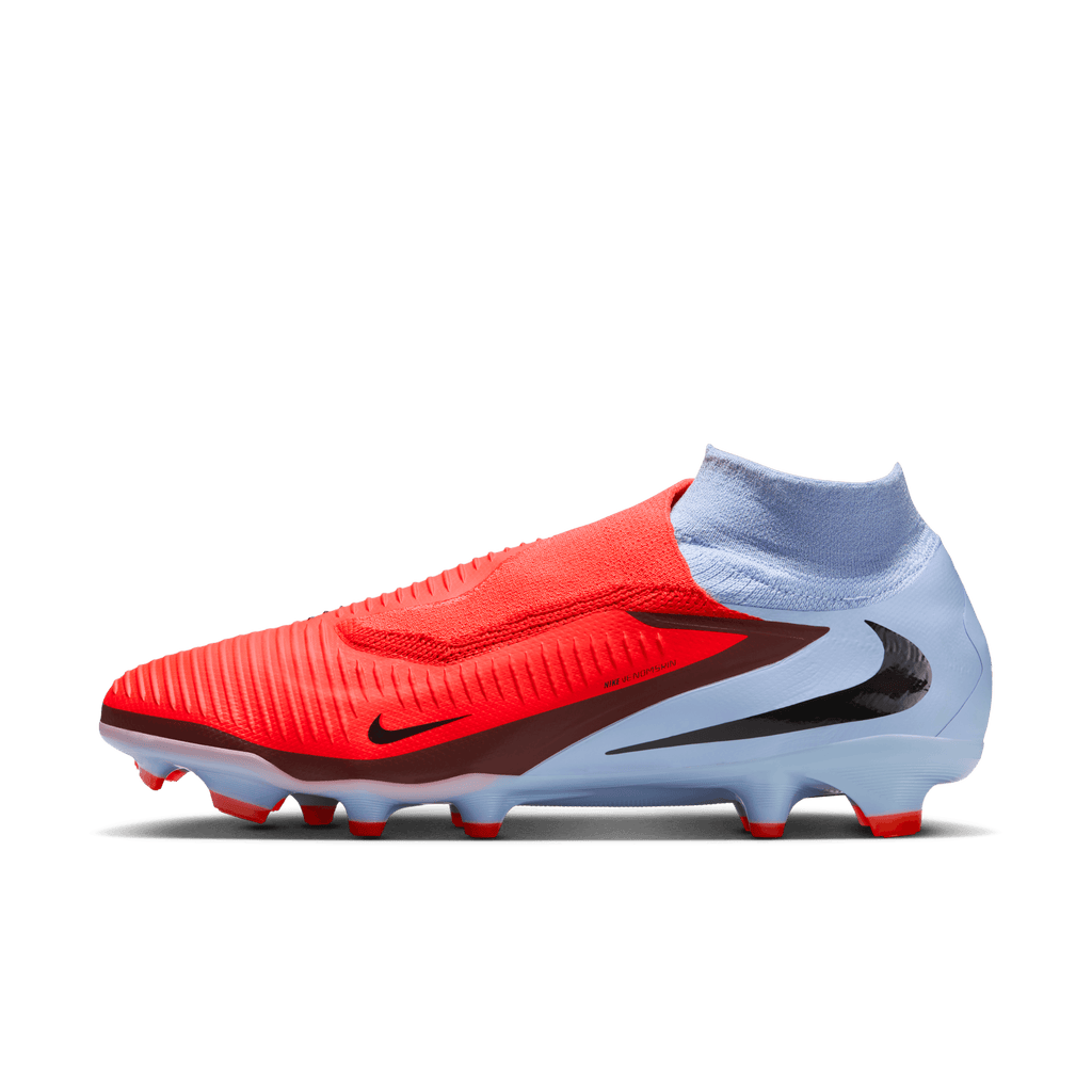 Nike Youth Phantom 6 High Pro Firm-Ground Soccer Cleats-Royal Tint/bright Crimson product image 2, provided for visual