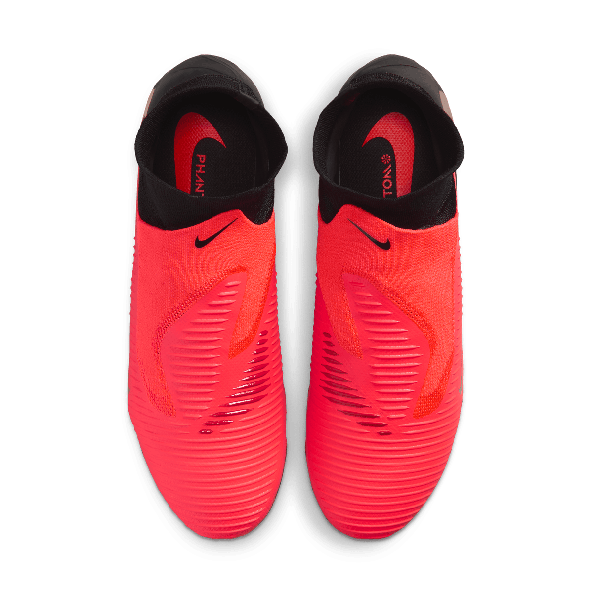 Nike Phantom 6 High Pro Firm-Ground Soccer Cleats-BRIGHT CRIMSON/BLUR-BLACK product image 5, provided for visual reference