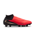 Nike Phantom 6 High Pro Firm-Ground Soccer Cleats-BRIGHT CRIMSON/BLUR-BLACK product image 1, provided for visual reference