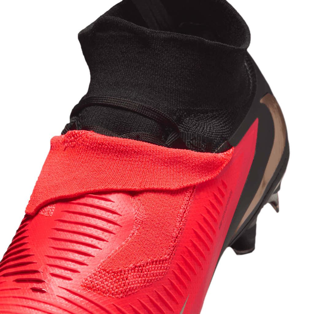 Nike Phantom 6 High Pro Firm-Ground Soccer Cleats-BRIGHT CRIMSON/BLUR-BLACK product image 4, provided for visual reference