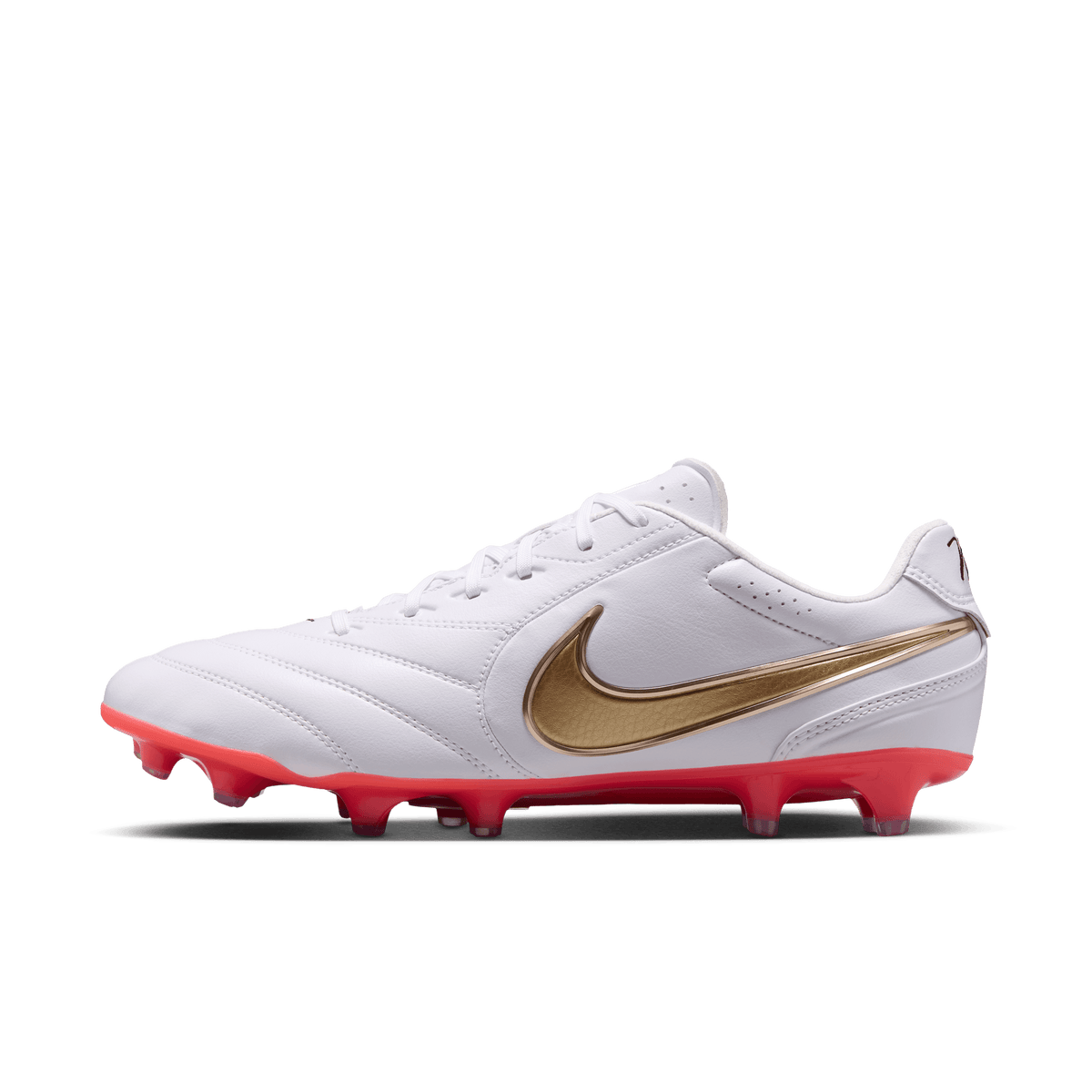 Nike Tiempo Ligera Pro FG - White/Blur-Bright Crimson product image 2, provided for visual reference and product detail