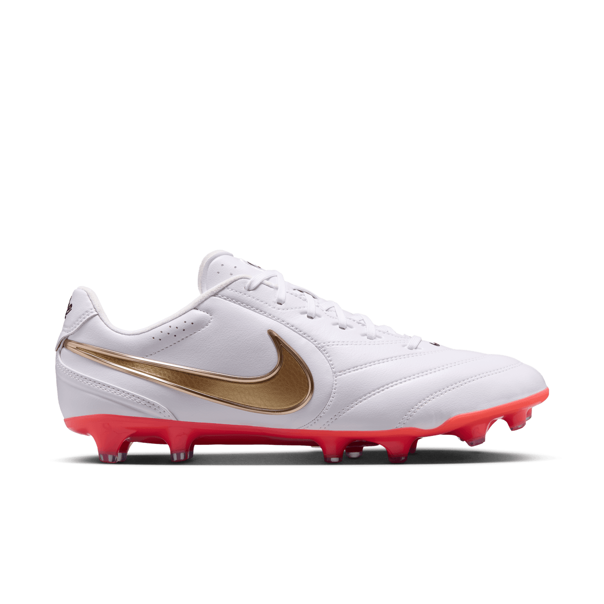 Nike Tiempo Ligera Pro FG - White/Blur-Bright Crimson product image 1, provided for visual reference and product detail