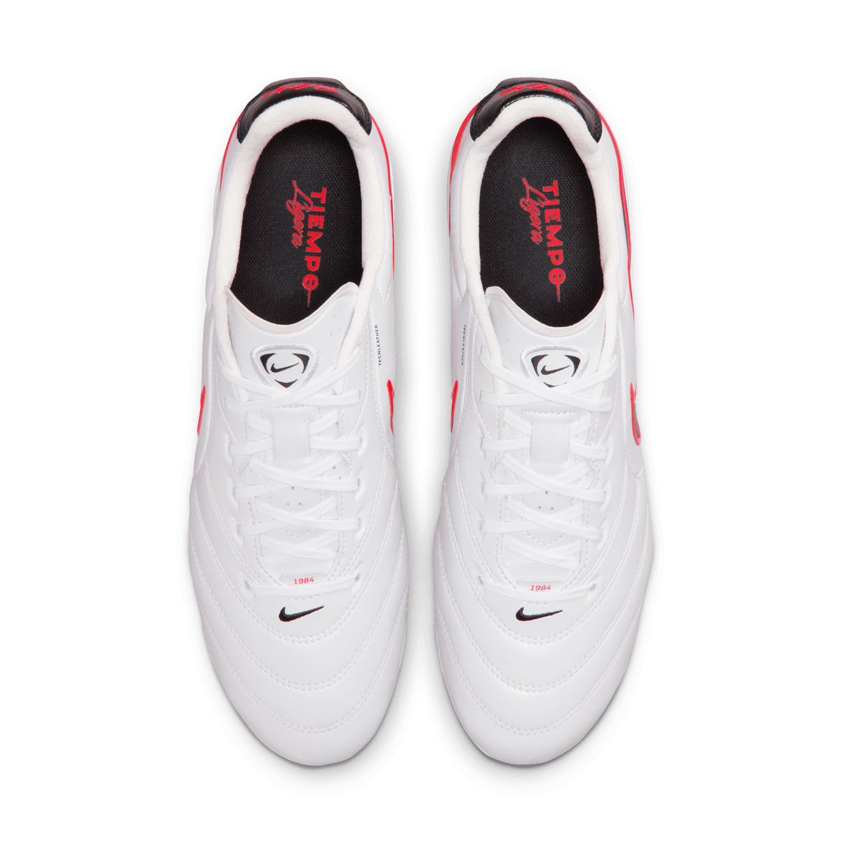 Nike Tiempo Ligera Pro FG-White/Black-Bright Crimson product image 5, provided for visual reference and product detail review