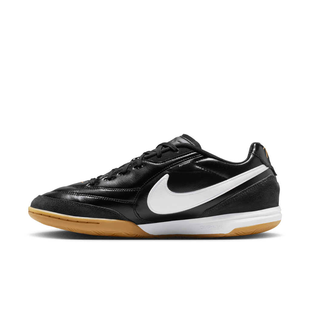 Nike Tiempo Streetgato PRM Indoor/Court Low-Top Soccer Shoes- BLACK/WHITE product image 2, provided for visual reference and