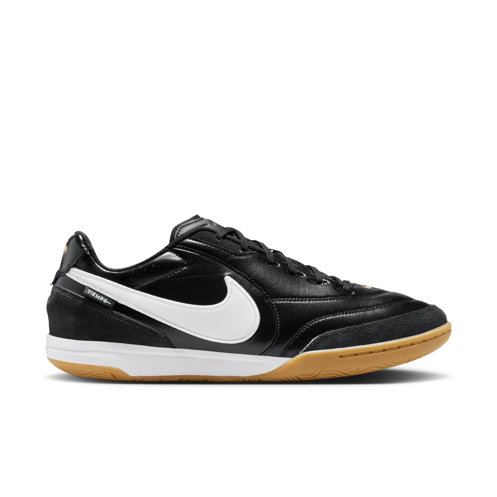 Nike Tiempo Streetgato PRM Indoor/Court Low-Top Soccer Shoes- BLACK/WHITE product image 1, provided for visual reference and