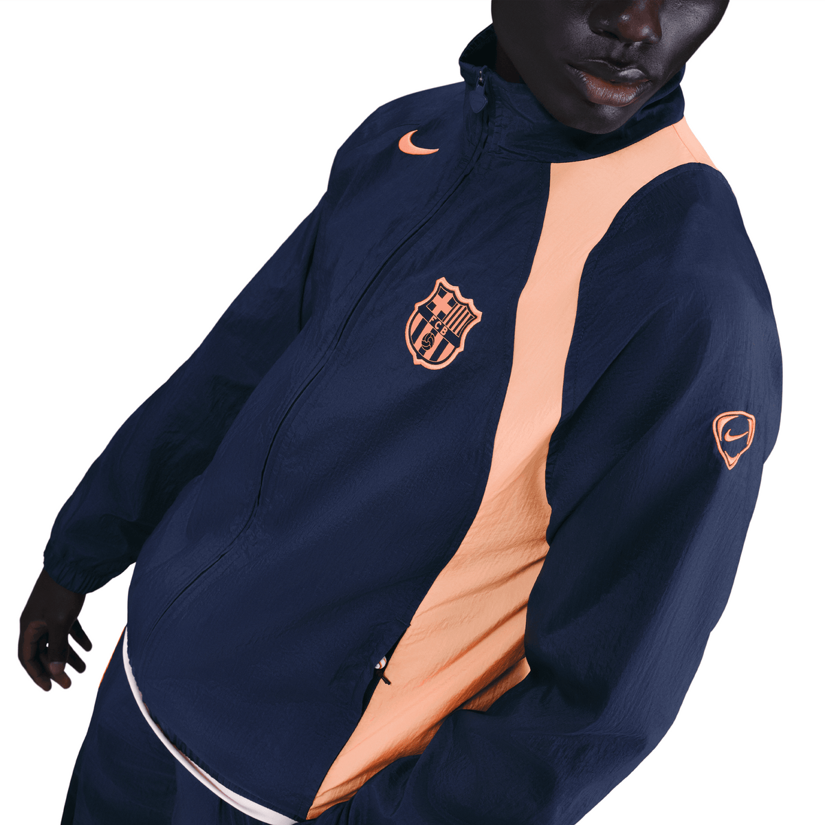 Nike FC Barcelona Total 90 Soccer Track Jacket product image 3, provided for visual reference and product detail review