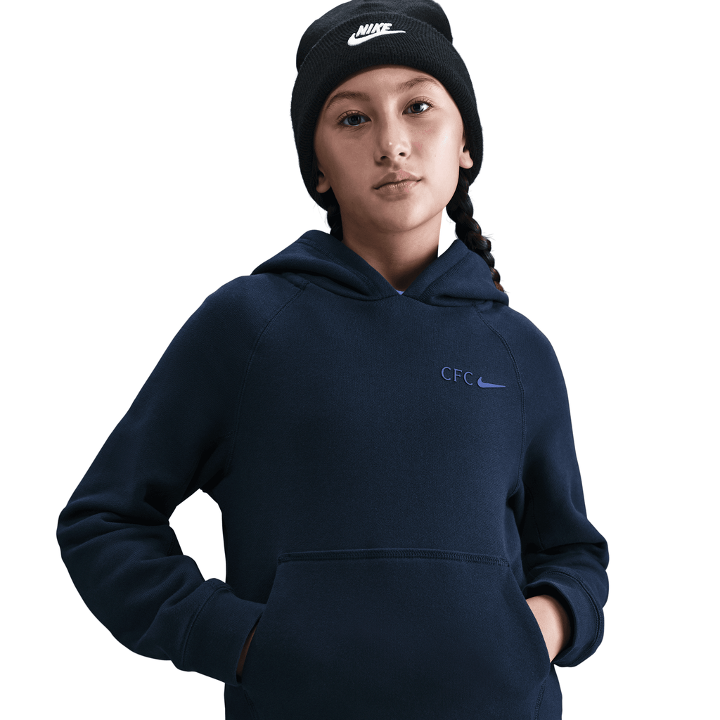 Nike Chelsea FC Air Big Kids' Nike Soccer Pullover Hoodie product image 1, provided for visual reference and product detail