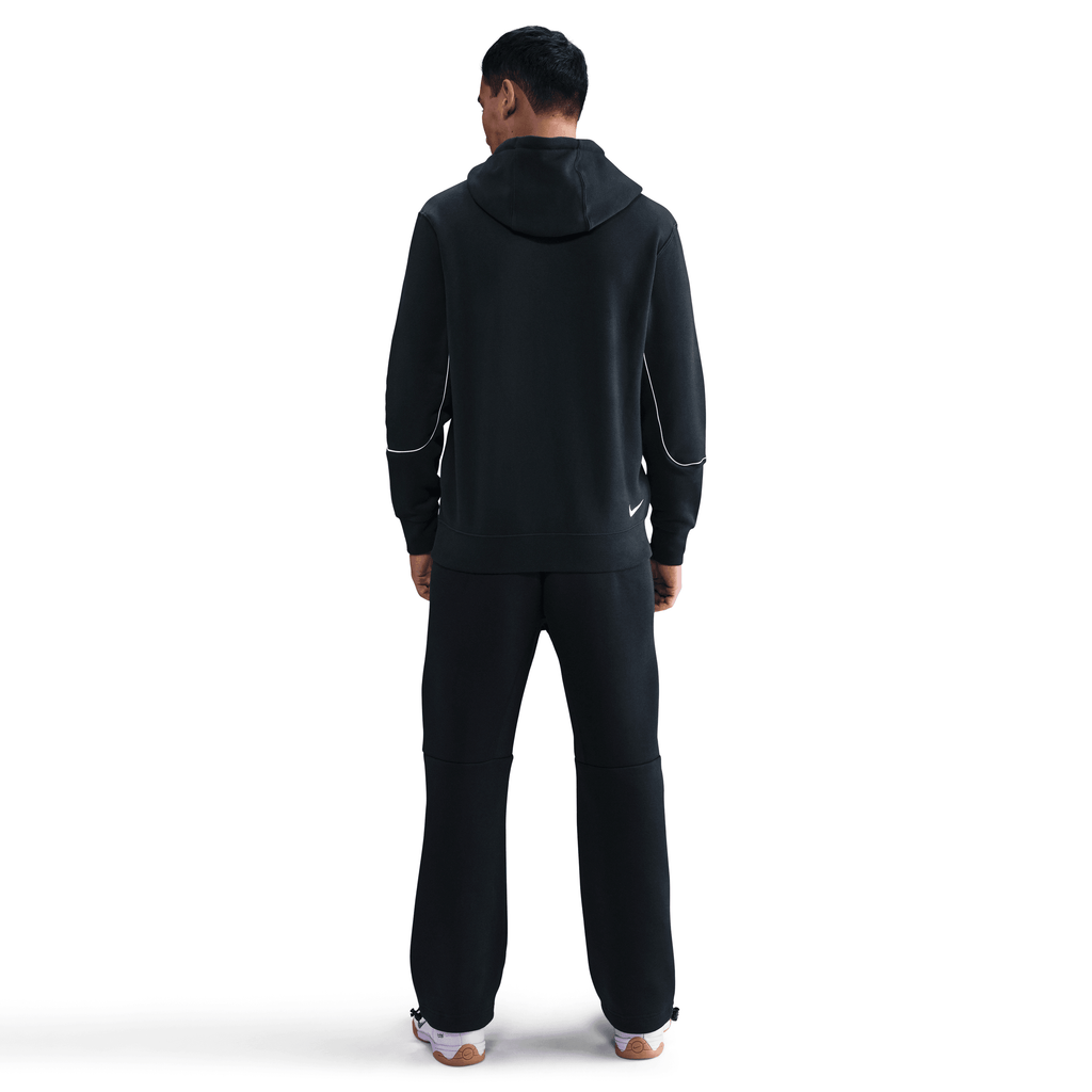 Nike Club Total 90 Men Soccer Pullover Hoodie-Black/White product image 2, provided for visual reference and product detail