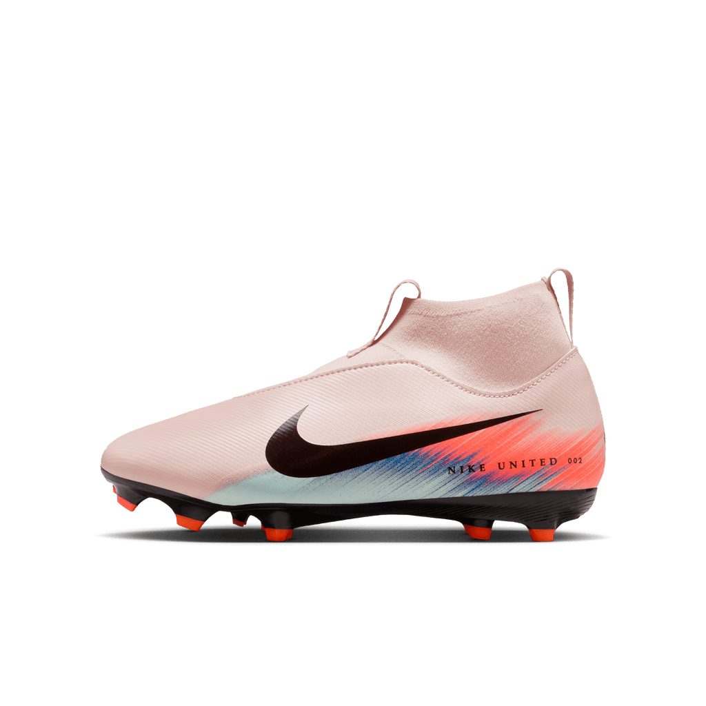Nike United Jr. Mercurial Superfly 10 Academy/SILT RED/RACER BLUE product image 6, provided for visual reference and product
