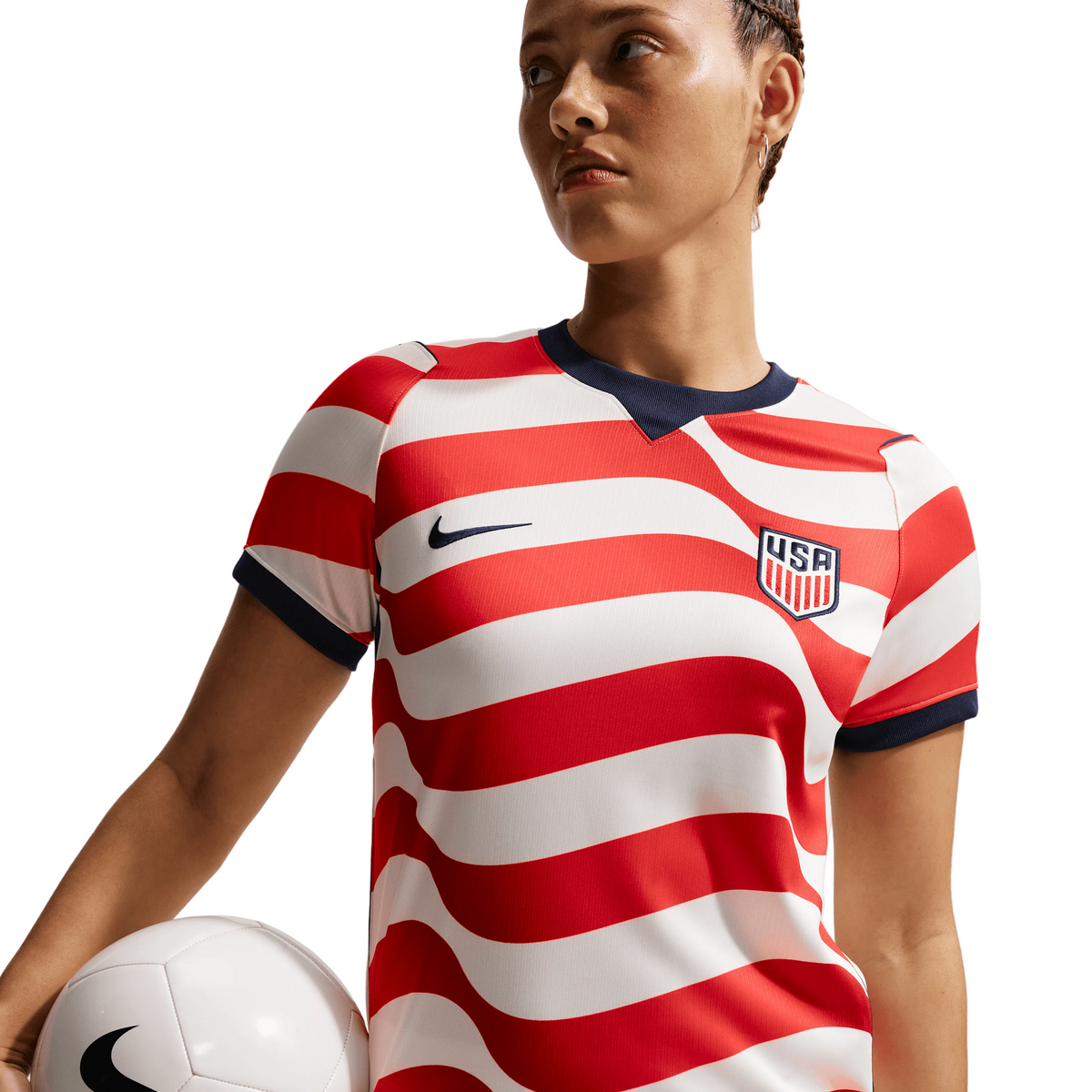 Nike Women USWNT 2026 Stadium Home Dri-FIT Soccer Replica Jersey product image 1, provided for visual reference and product