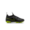 Nike Jr. Tiempo Maestro Club MG Low-Top Soccer Cleats- Black/Volt product image 1, provided for visual reference and product