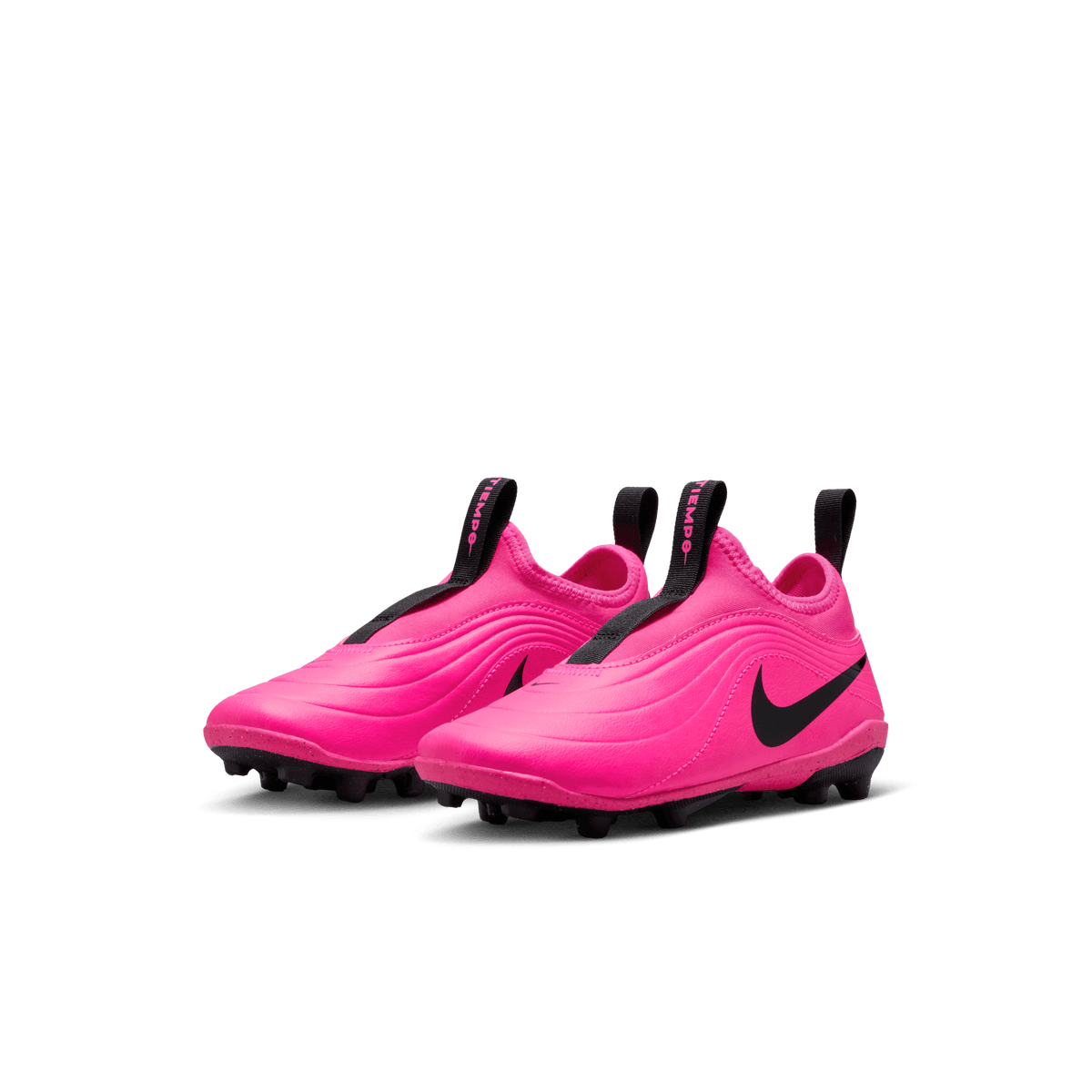Nike Jr. Tiempo Maestro Club MG Low-Top Soccer Cleats-Pink Blast/black product image 3, provided for visual reference and