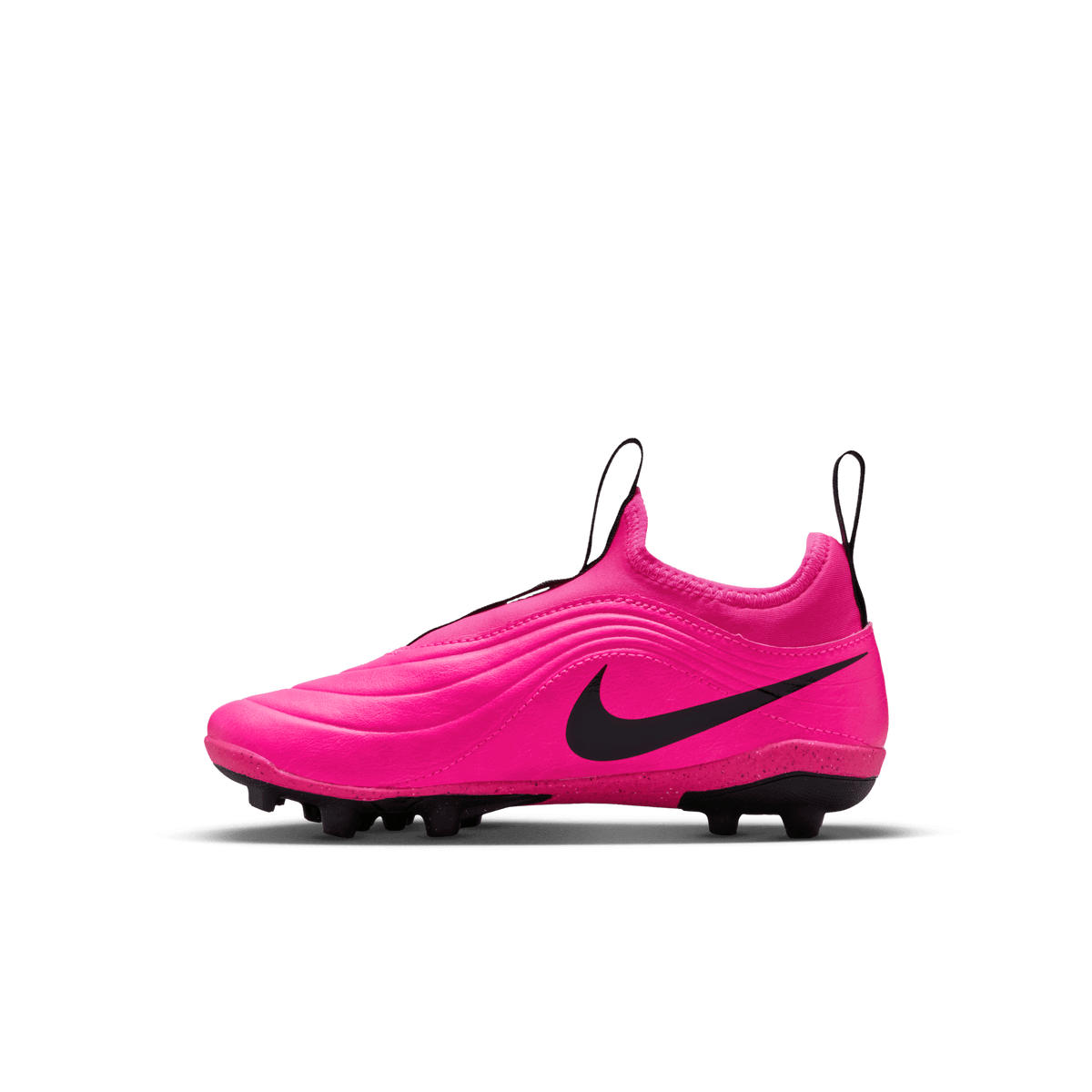 Nike Jr. Tiempo Maestro Club MG Low-Top Soccer Cleats-Pink Blast/black product image 2, provided for visual reference and