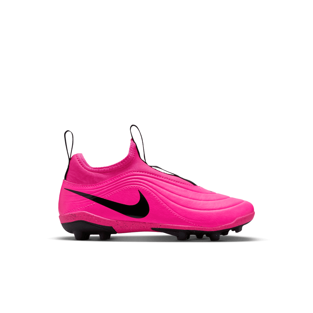Nike Jr. Tiempo Maestro Club MG Low-Top Soccer Cleats-Pink Blast/black product image 1, provided for visual reference and