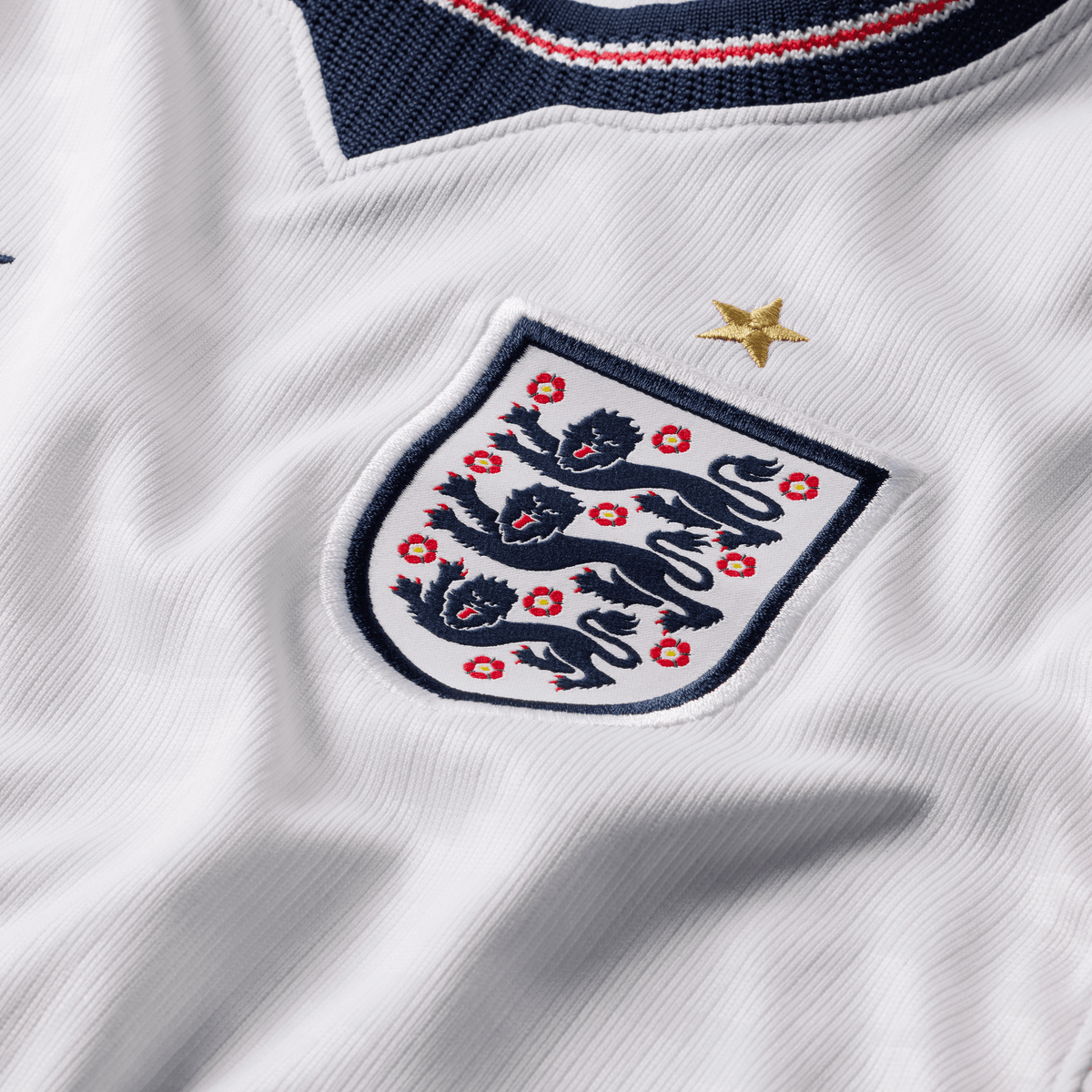 Nike England Stadium Home Big Kids' 2026 Dri-FIT Soccer Replica Jersey product image 3, provided for visual reference and