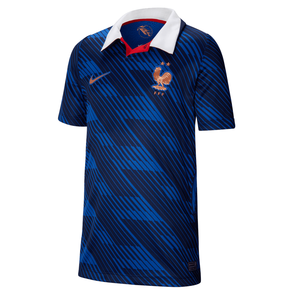 Nike Youth FFF Stadium Home Dri-FIT Soccer Replica Jersey 2026 product image 1, provided for visual reference and product