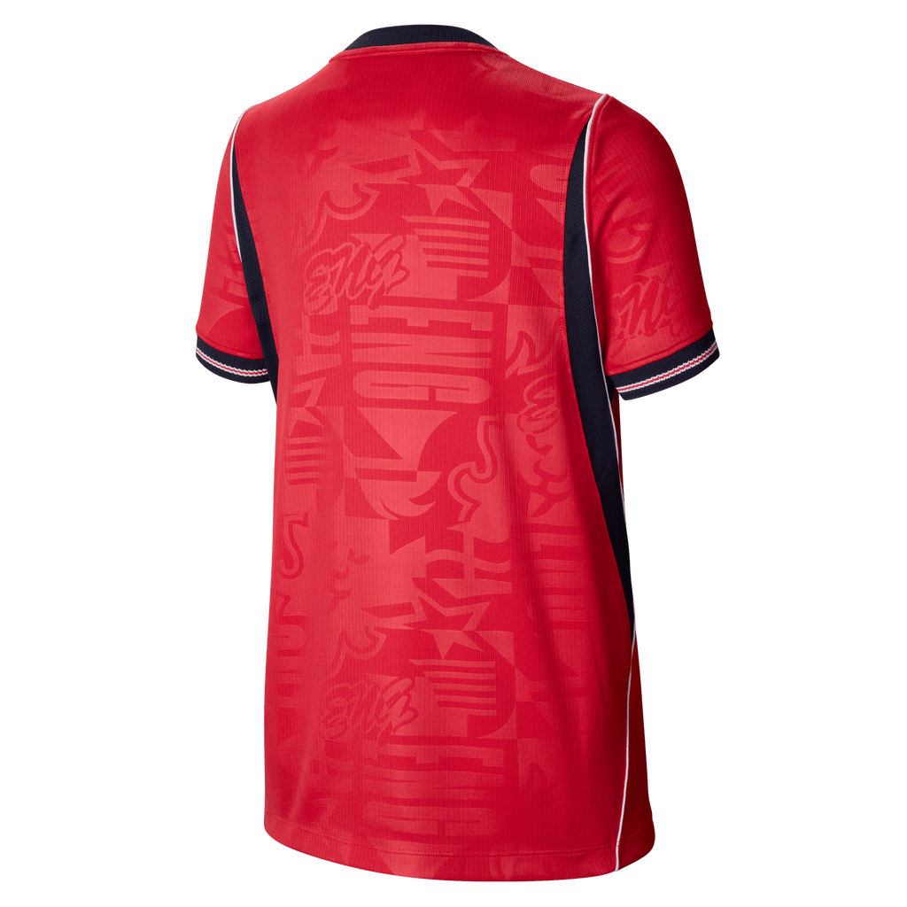 Nike England Stadium Away Big Kids' 2026 Dri-FIT Soccer Replica Jersey product image 2, provided for visual reference and