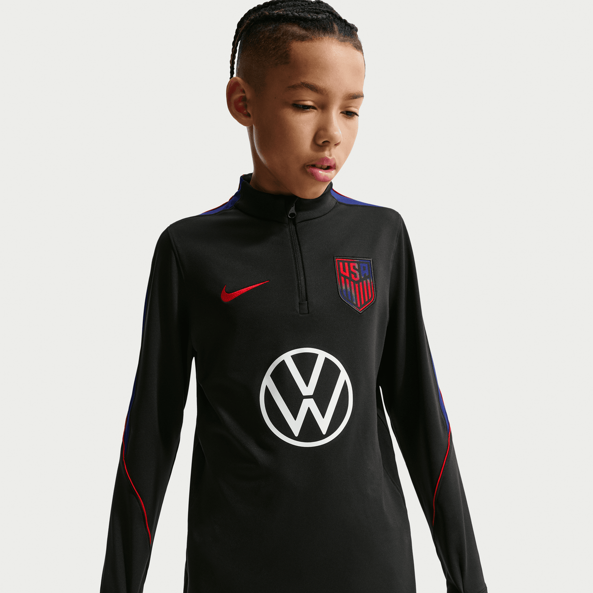Nike USA Strike Big Kids' Dri-FIT Soccer Drill Top product image 4, provided for visual reference and product detail review