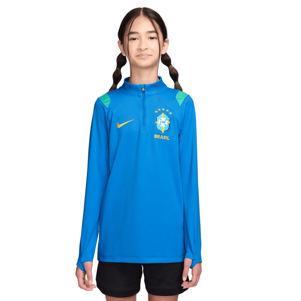 Nike Brazil Academy Pro Big Kids' Dri-FIT Soccer Knit Drill Top product image 1, provided for visual reference and product