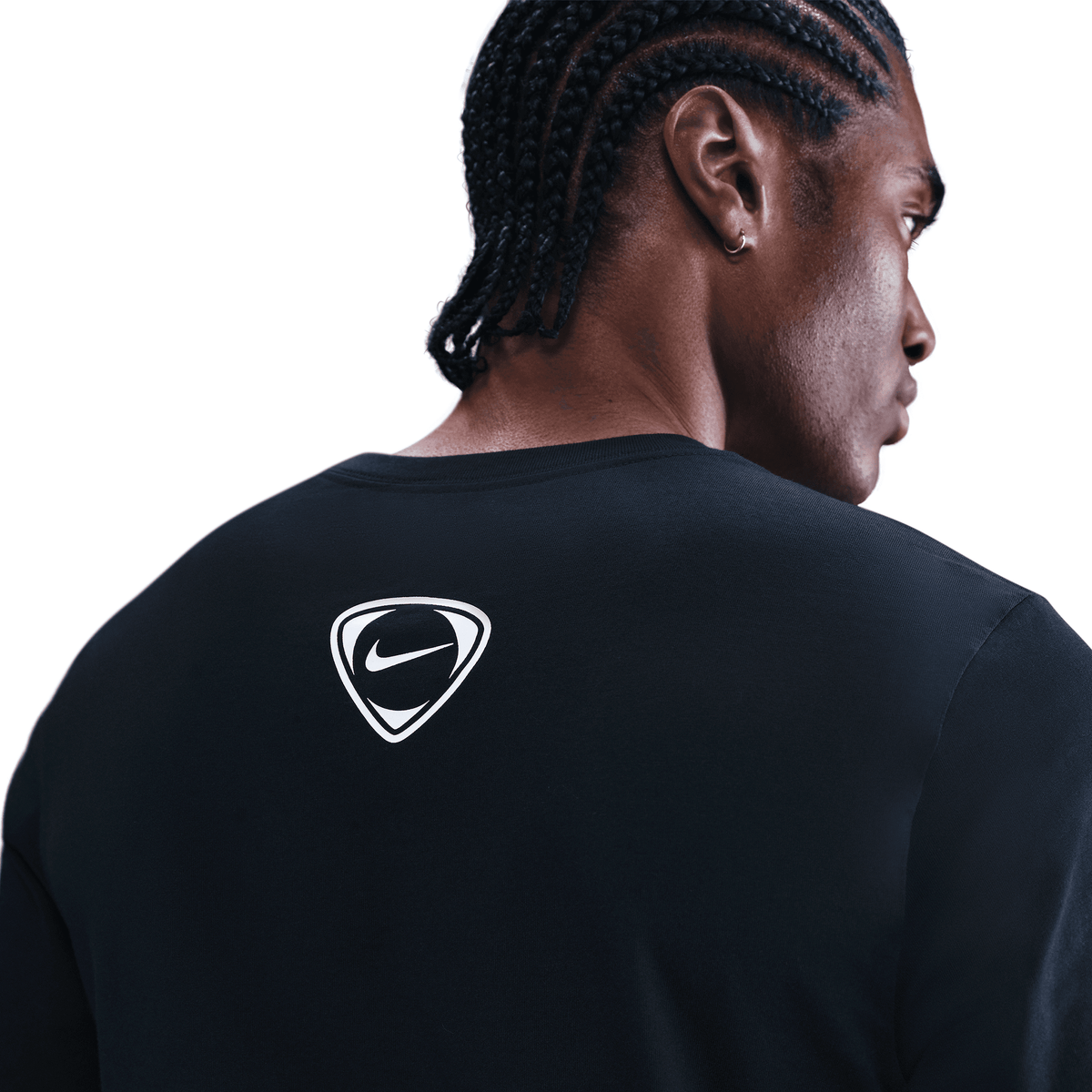 Nike Total 90 Men Soccer T-Shirt- Black product image 3, provided for visual reference and product detail review