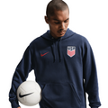 Nike USMNT Club Men Soccer French Terry Pullover Hoodie product image 1, provided for visual reference and product detail